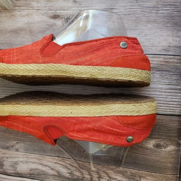 Ugg Red Canvas slip-on Espadrilles‎ - Picture 4 of 12